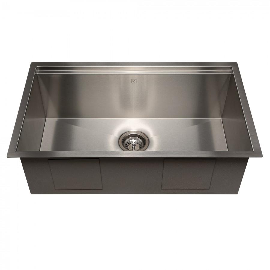 ZLINE 30" Undermount Single Bowl Ledge Sink Stainless Steel, SLS-30S