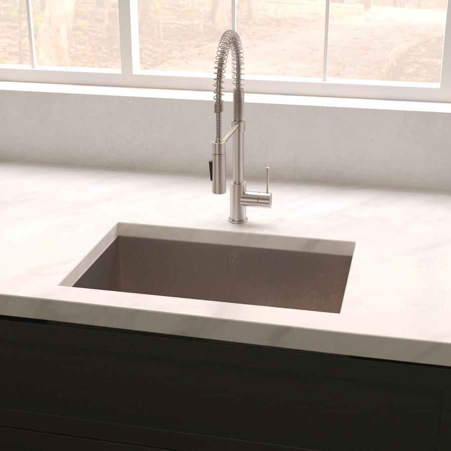 ZLINE 30" Undermount Single Bowl Sink DuraSnow Stainless Steel, SRS-30S