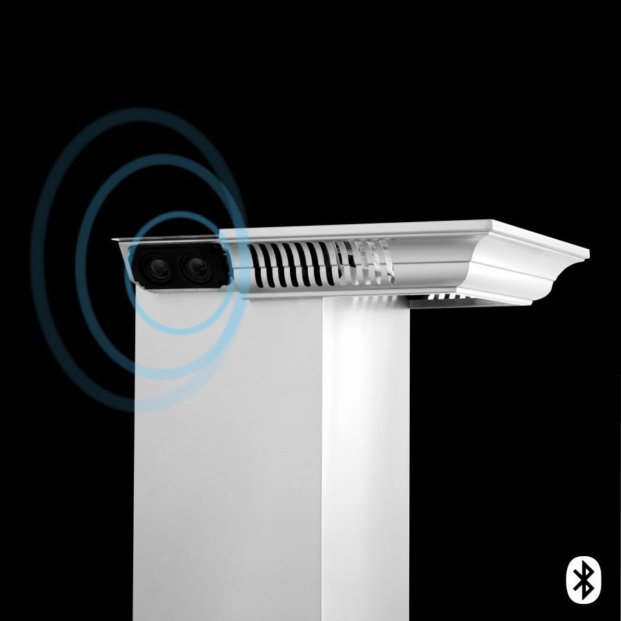 ZLINE 30" Wall Range Hood, Built-in CrownSound® Bluetooth Speakers, KL3CRN-BT-30