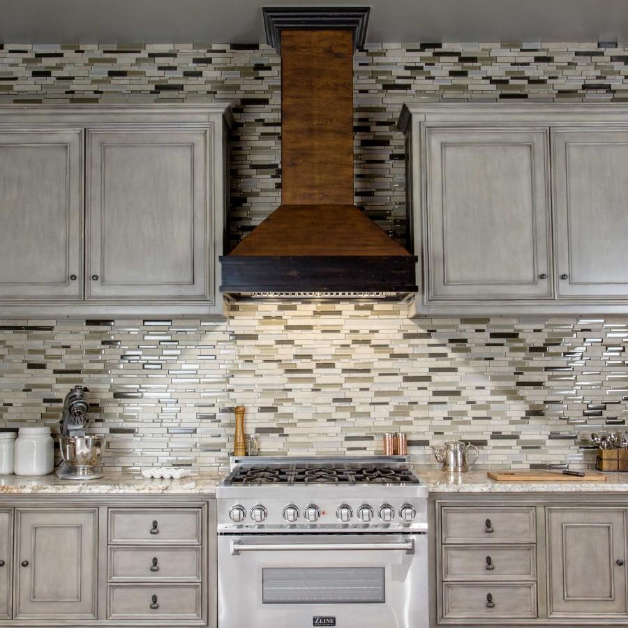ZLINE 30" Wooden Wall Range Hood, Hamilton, Remote Motor, 329AH-RD-30