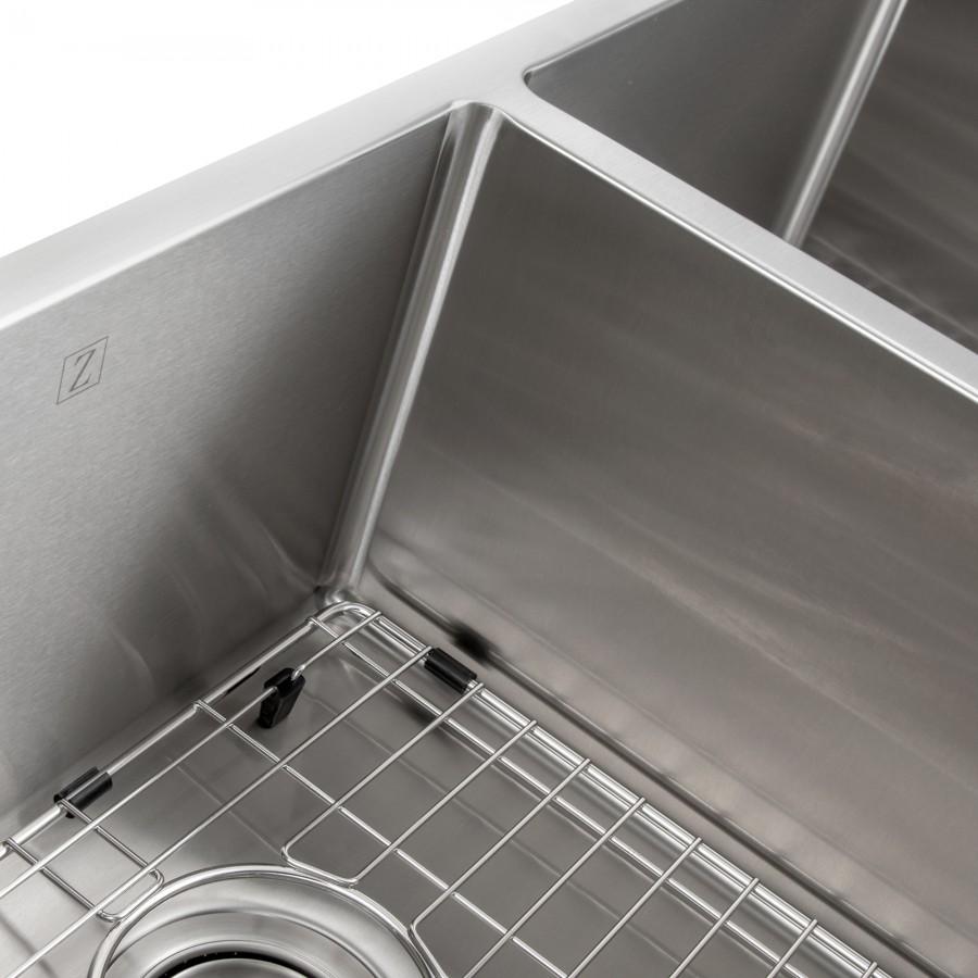 ZLINE 33" Undermount Double Bowl Sink, Stainless Steel, SR50D-33