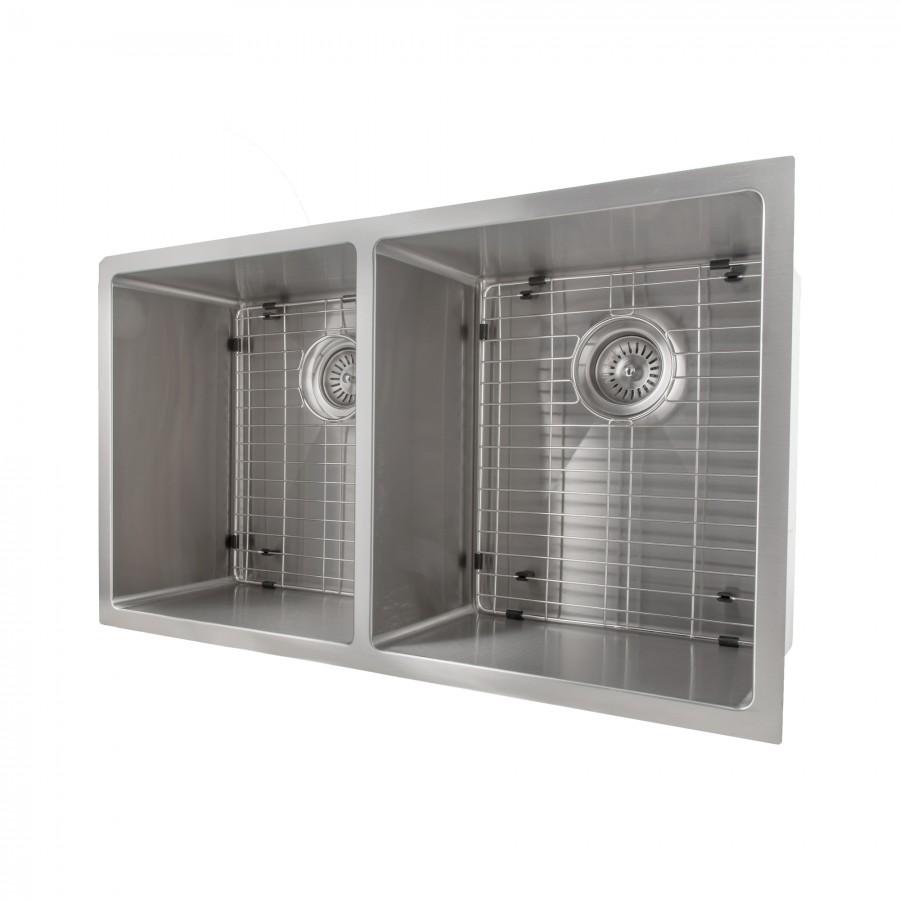 ZLINE 33" Undermount Double Bowl Sink, Stainless Steel, SR50D-33