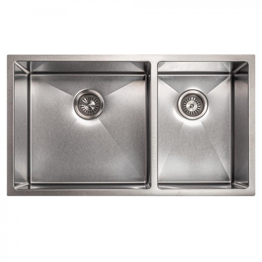 ZLINE 33" Undermount Double Bowl Sink Stainless Steel, SR60D-33S