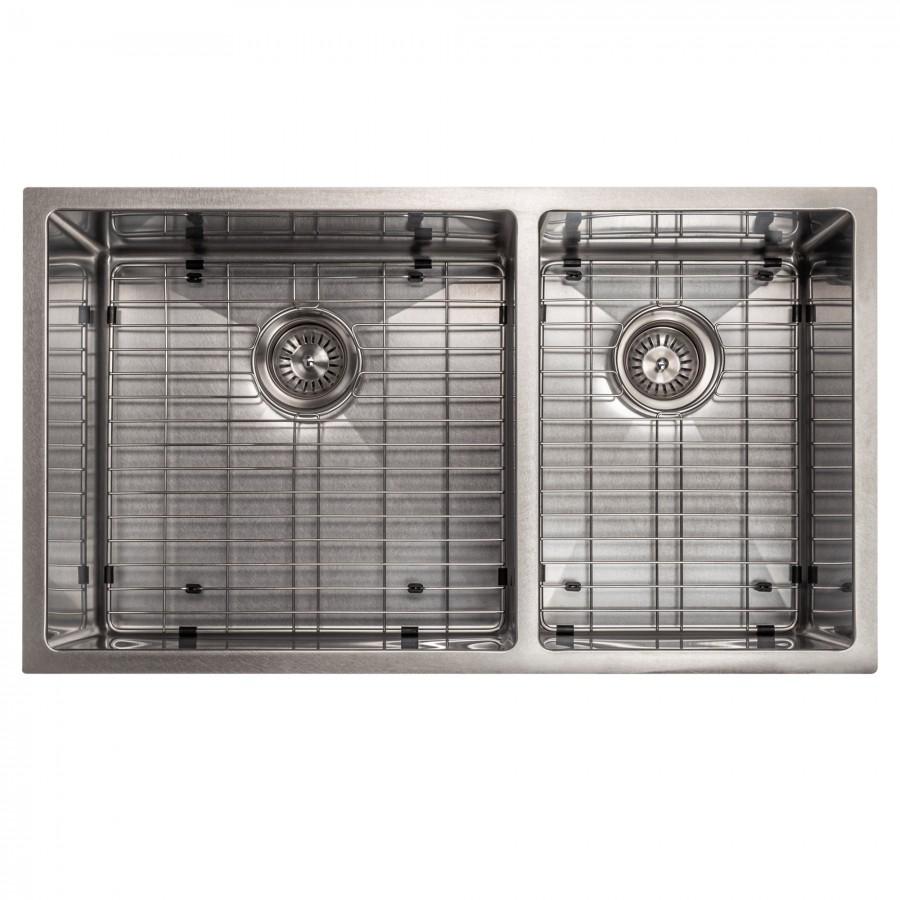 ZLINE 33" Undermount Double Bowl Sink Stainless Steel, SR60D-33S