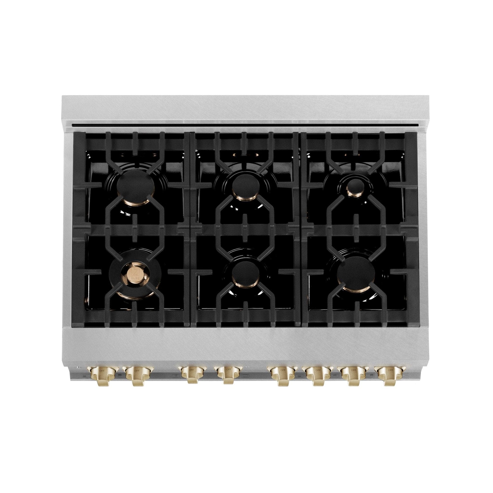 ZLINE 36" Autograph Dual Fuel Range, DuraSnow, White door, RASZ-WM-36-CB