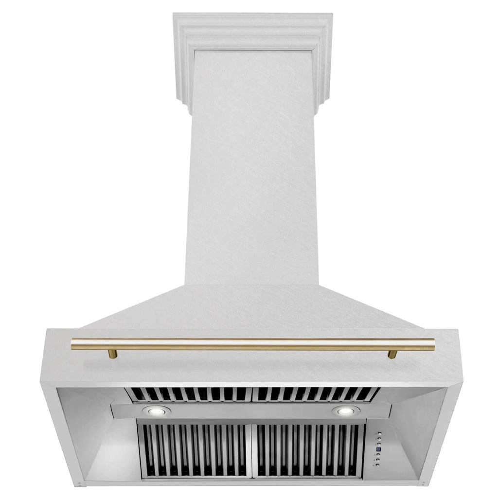 ZLINE 36" Autograph Edition Fingerprint Resistant Stainless Steel Range Hood 8654SNZ-36-G