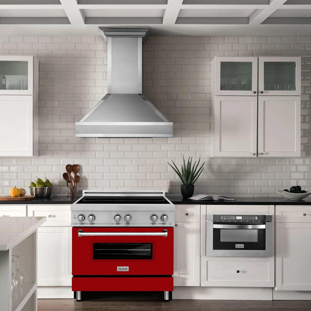 ZLINE 36" Induction Range in DuraSnow Stainless Steel RAIND-RG-36