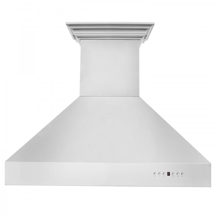 ZLINE 36" Professional Wall Range Hood, Built-in CrownSound® Bluetooth Speakers, 697CRN-BT-36