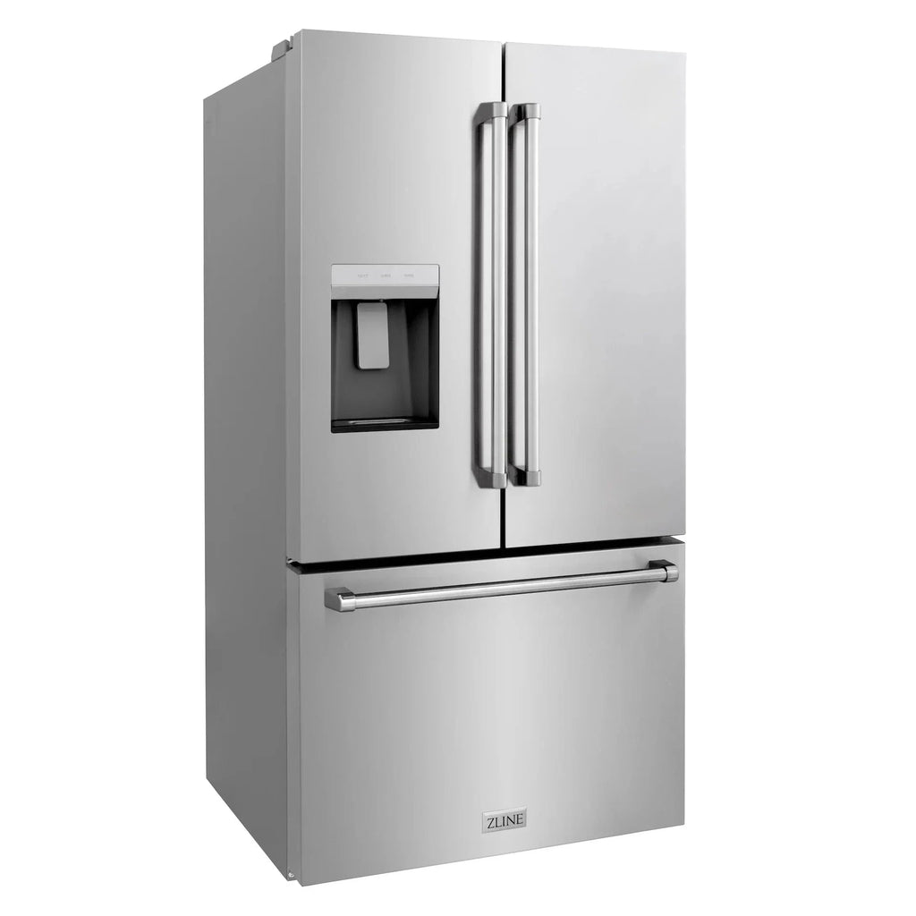 ZLINE 36" Refrigerator, Water, Ice Dispenser, Fingerprint Resistant, RSM-W-36