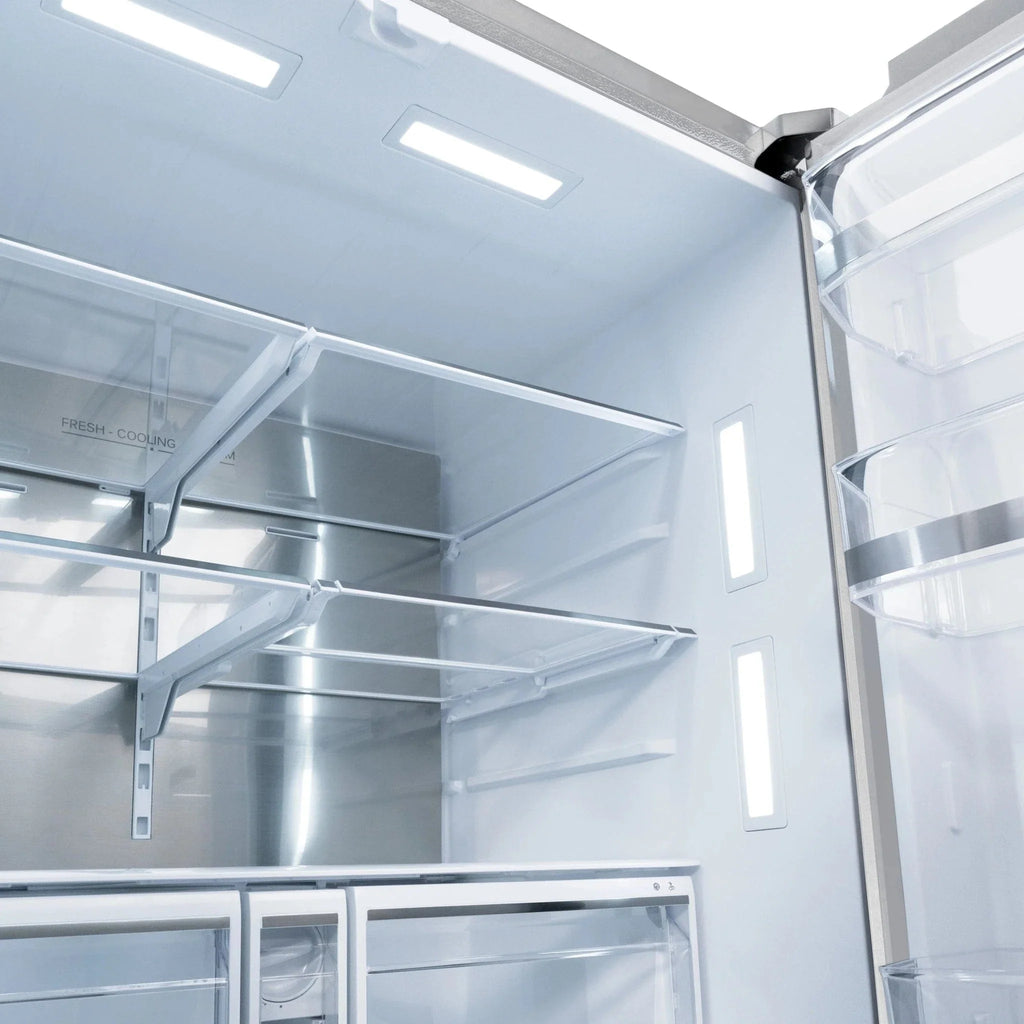 ZLINE 36" Refrigerator, Water, Ice Dispenser, Fingerprint Resistant, RSMZ-W-36-CB