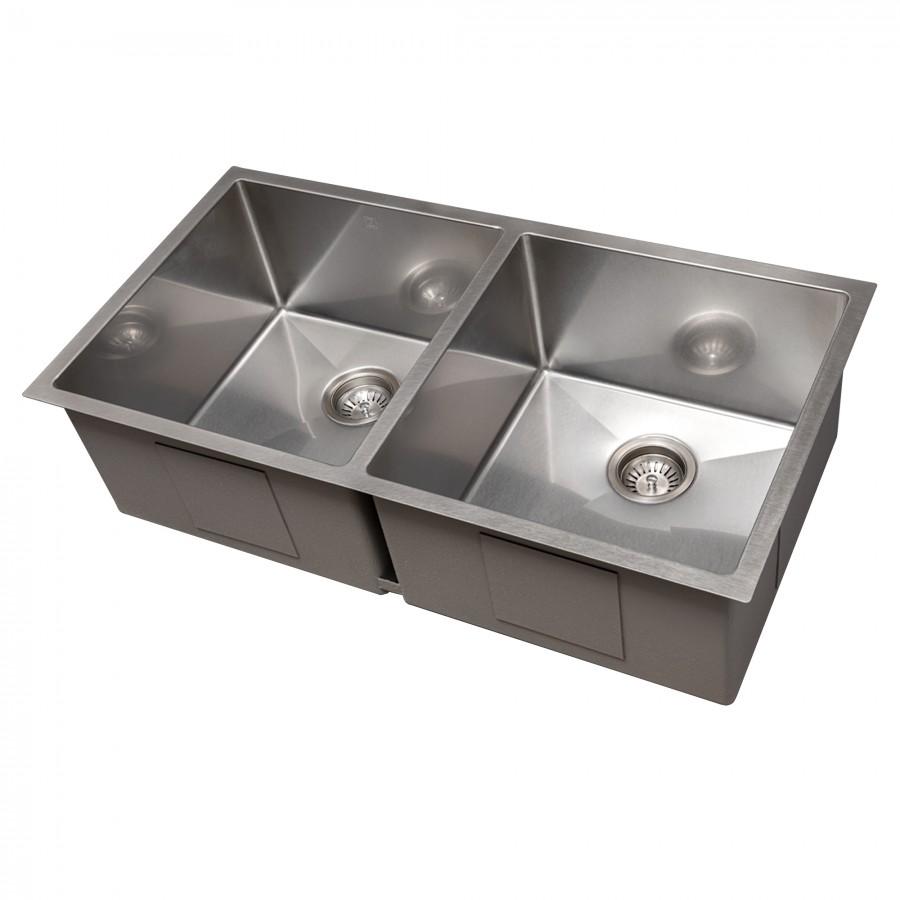 ZLINE 36" Undermount Double Bowl Sink Stainless Steel, SR50D-36S