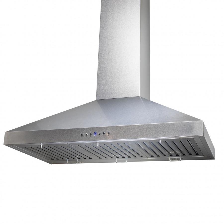 ZLINE 36" Wall Mount Range Hood in Snow Finished Stainless, 8KL3S-36