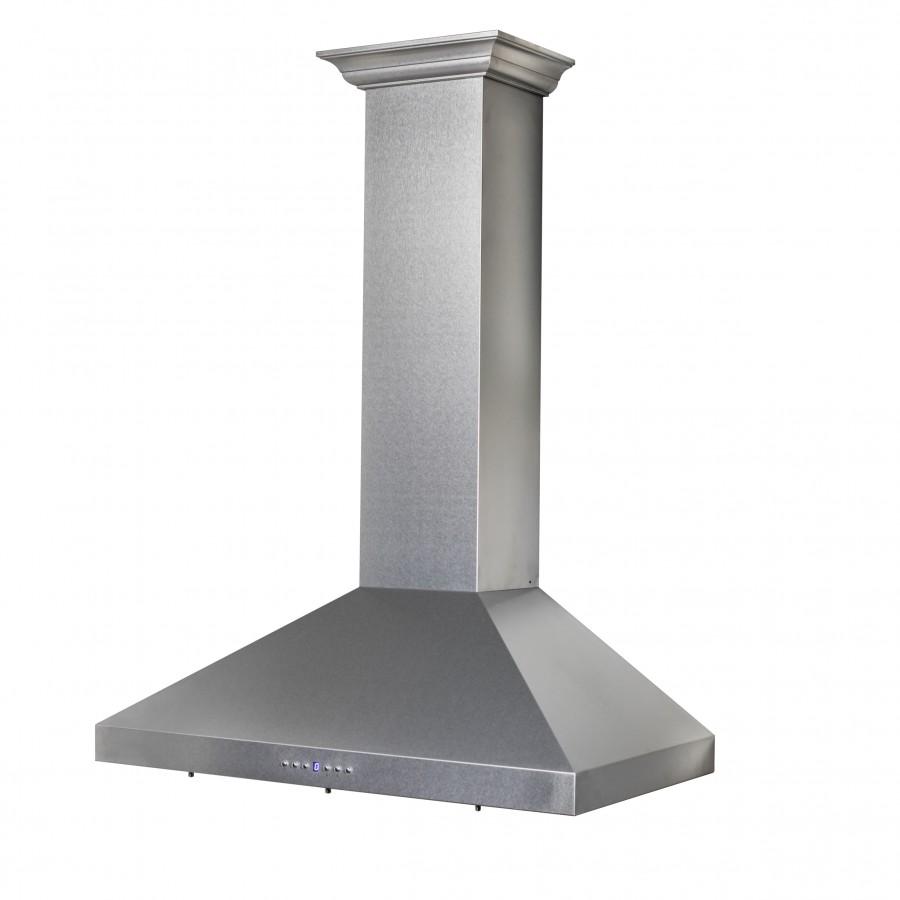 ZLINE 36" Wall Mount Range Hood in Snow Finished Stainless, 8KL3S-36
