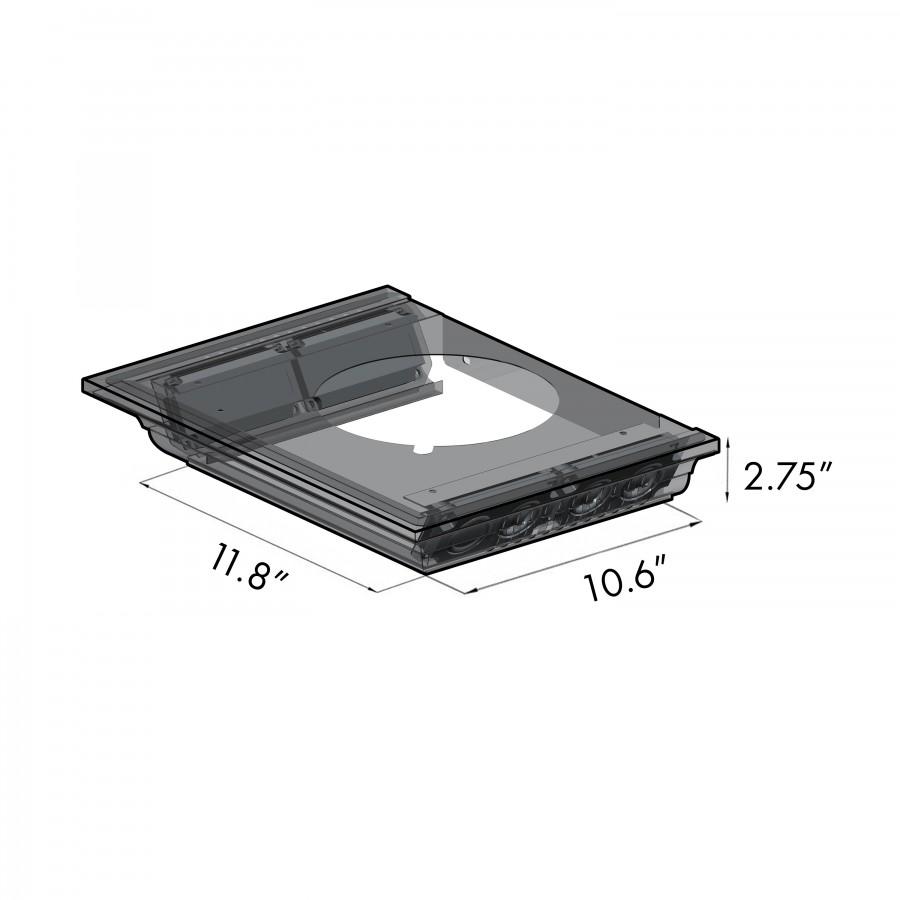 ZLINE 36" Wall Range Hood, Built-in CrownSound® Bluetooth Speakers, KECRN-BT-36