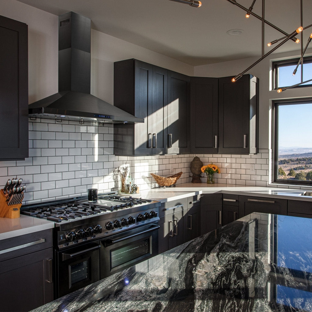 ZLINE 36" Wall Range Hood in Black Stainless Steel, BSKBN-36