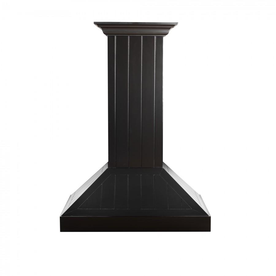 ZLINE 36" Wooden Wall Range Hood in Black, KPCC-36
