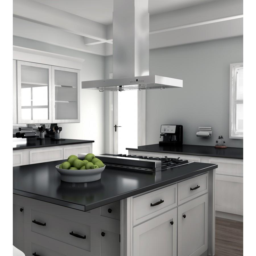 ZLINE 42" Stainless Steel Island Range Hood, KE2i-42