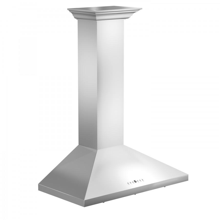 ZLINE 42" Stainless Steel Wall Range Hood, Crown Molding, KL2CRN-42