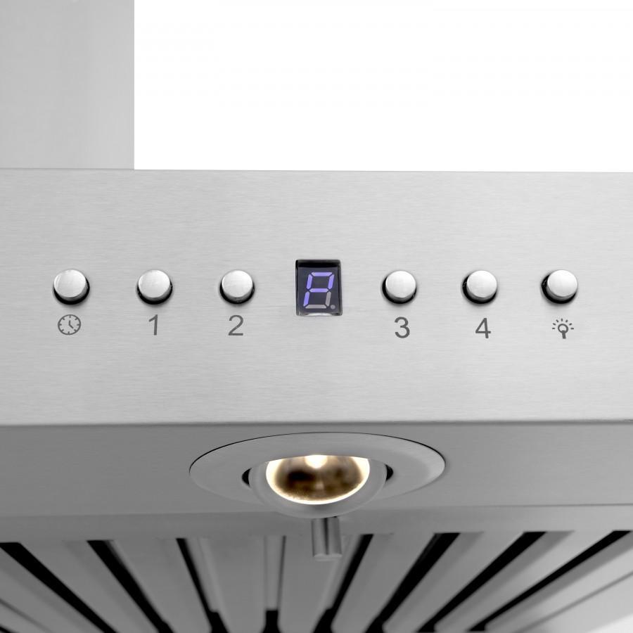 ZLINE 42" Wall Range Hood, Built-in CrownSound® Bluetooth Speakers, KECRN-BT-42