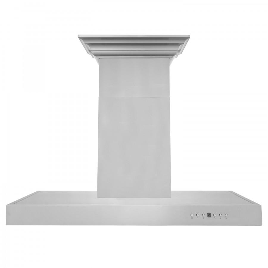 ZLINE 42" Wall Range Hood, Built-in CrownSound® Bluetooth Speakers, KECRN-BT-42