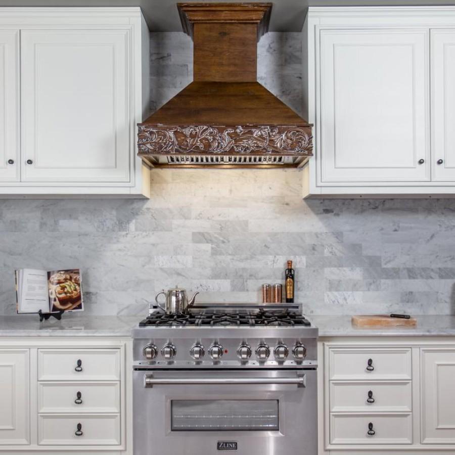 ZLINE 42" Wooden Wall Range Hood, Remote Motor, 373RR-RD-42