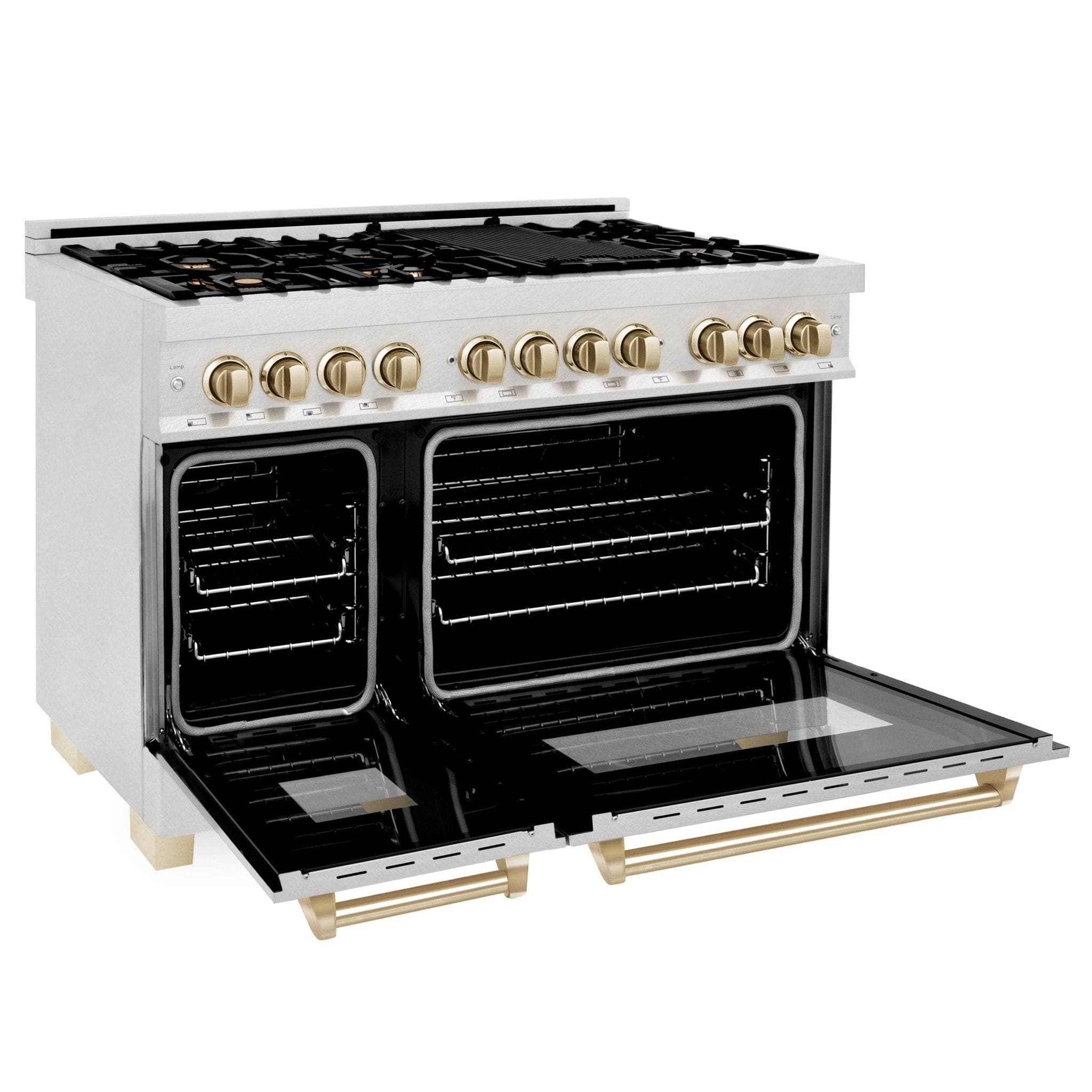 ZLINE 48" Autograph Dual Fuel Range, DuraSnow, Bronze, RASZ-SN-48-CB