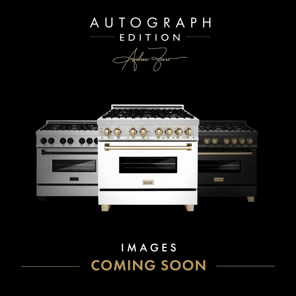 ZLINE 48" Autograph Rangetop, Black Stainless, Gold Accents, RTBZ-48-G