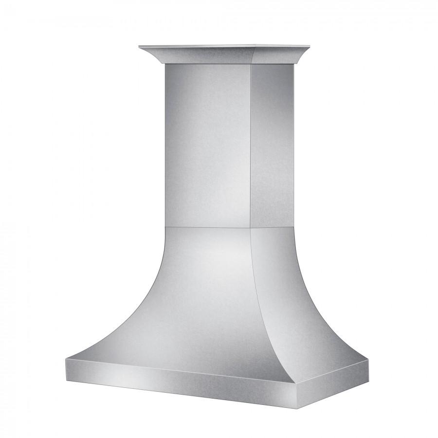ZLINE 48" Designer Snow Stainless Finish Wall Range Hood, 8632S-48