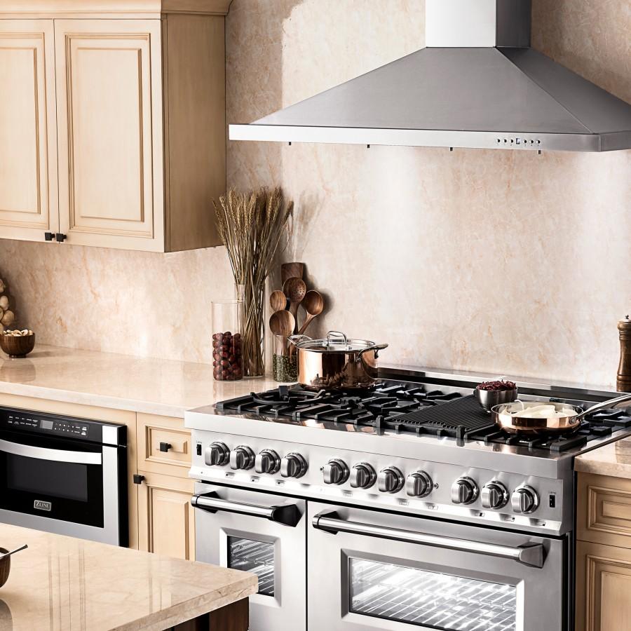 ZLINE 48" Outdoor/Indoor Stainless Steel Wall Range Hood, KB-304-48