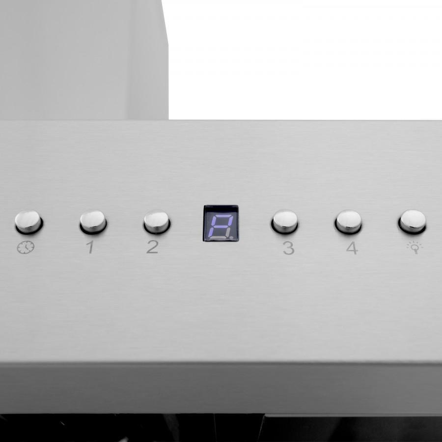 ZLINE 48" Professional Wall Range Hood, Built-in CrownSound® Bluetooth Speakers, 667CRN-BT-48