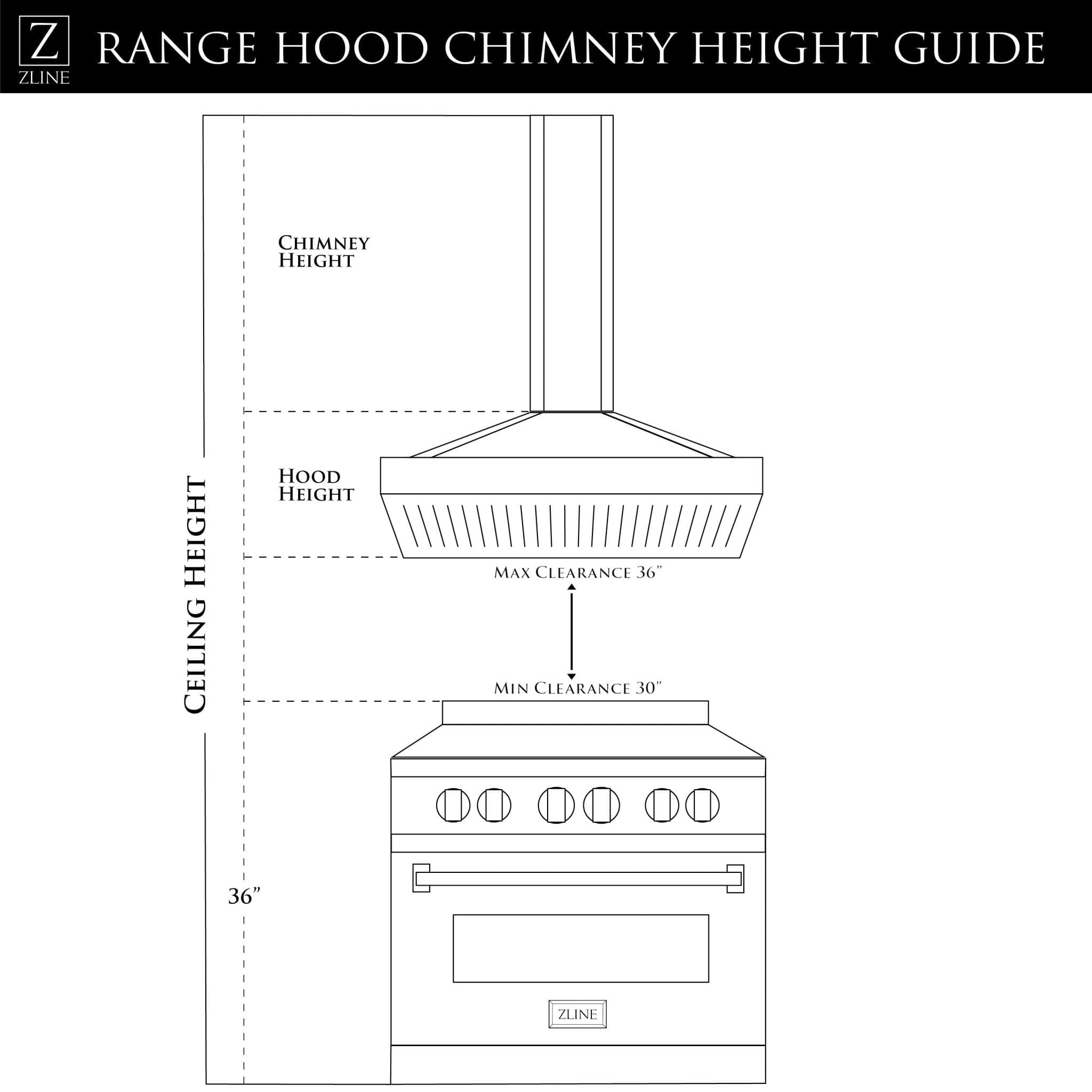 ZLINE 48" Wall Range Hood, Stainless Steel, Glass, KN4-48