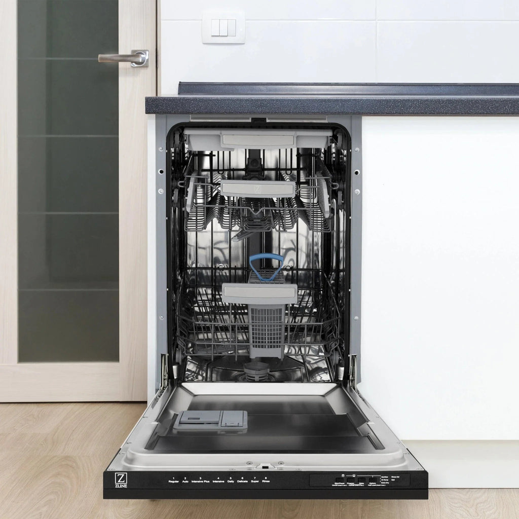 ZLINE Autograph 18" Dishwasher Black Stainless, Bronze, DWVZ-BS-18-CB