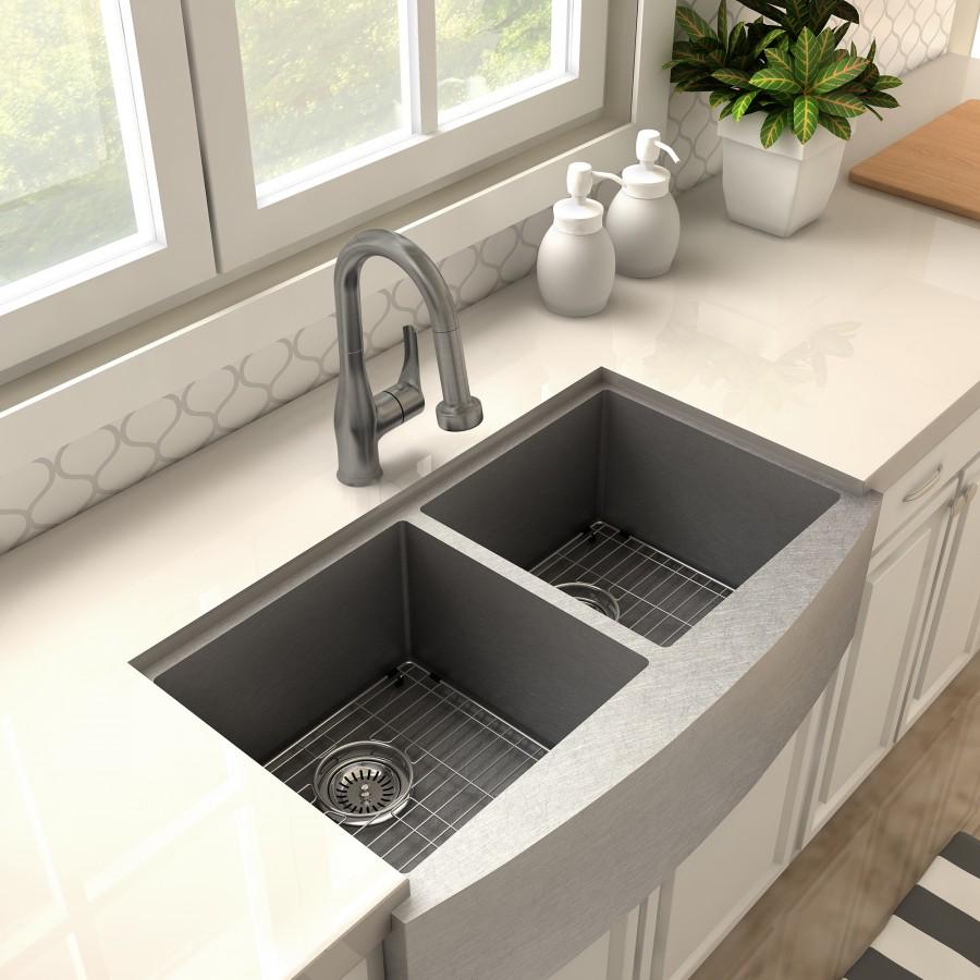 ZLINE Dali Kitchen Faucet in Gun Metal, DAL-KF-GM
