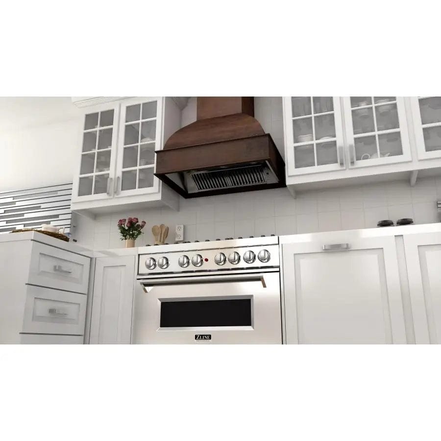 ZLINE 30" Wooden Wall Range Hood, Crown Molding 369WH-30
