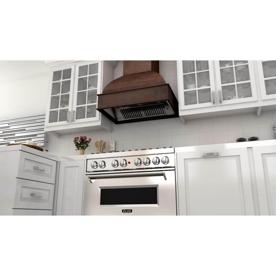 ZLINE 30" Wooden Wall Range Hood, Hamilton, Remote Motor, 369WH-RD-30