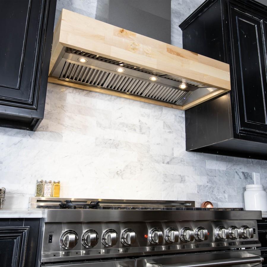 ZLINE 36" Remote Blower Wooden Wall Range Hood, 681M-RS-36-400