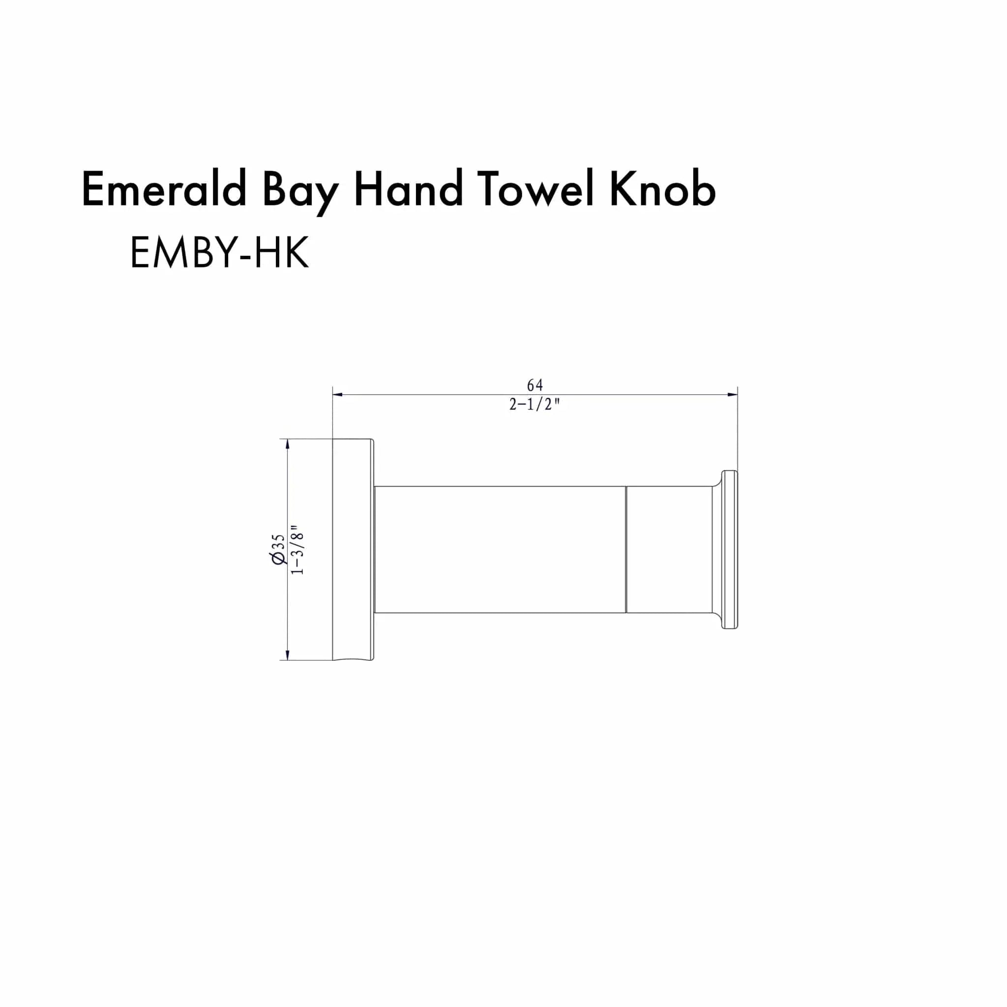 ZLINE Emerald Bay Towel Hook EMBY-HK-PG