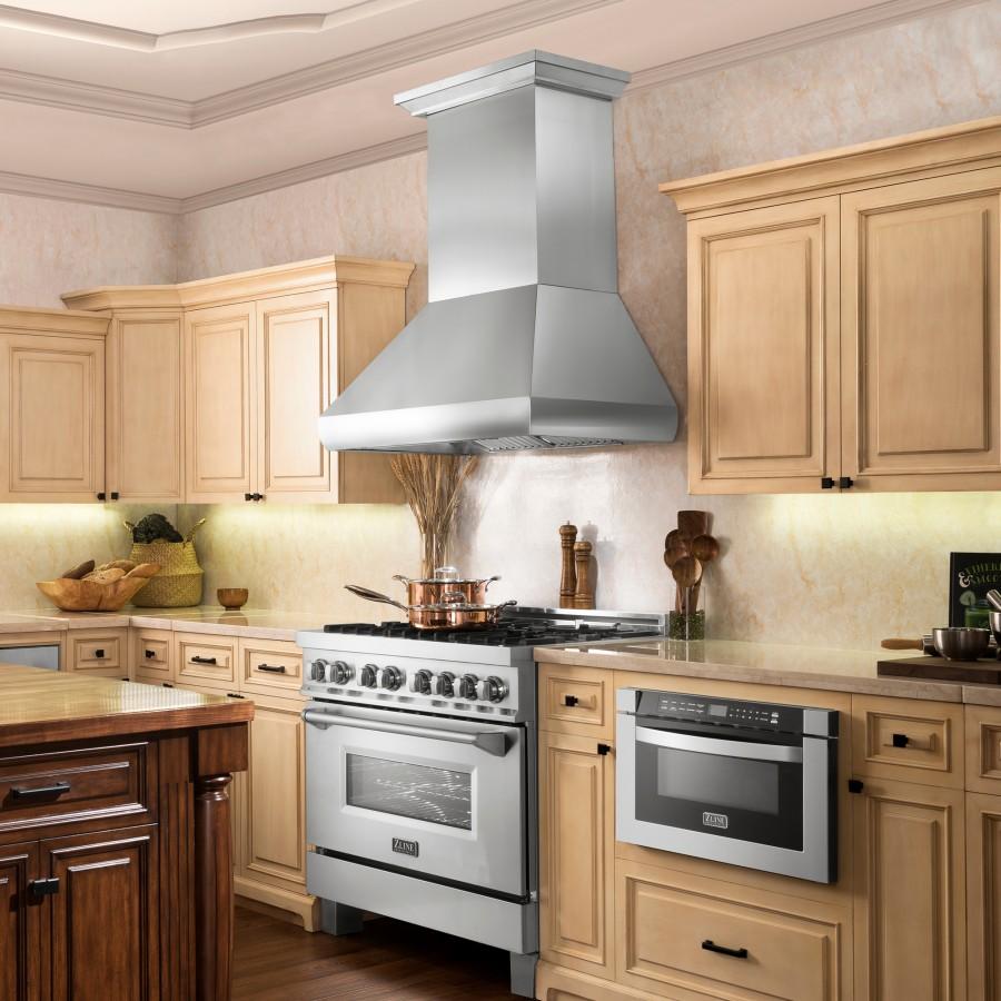 ZLINE 30" Remote Blower Stainless Steel Wall Range Hood, 687-RS-30-400