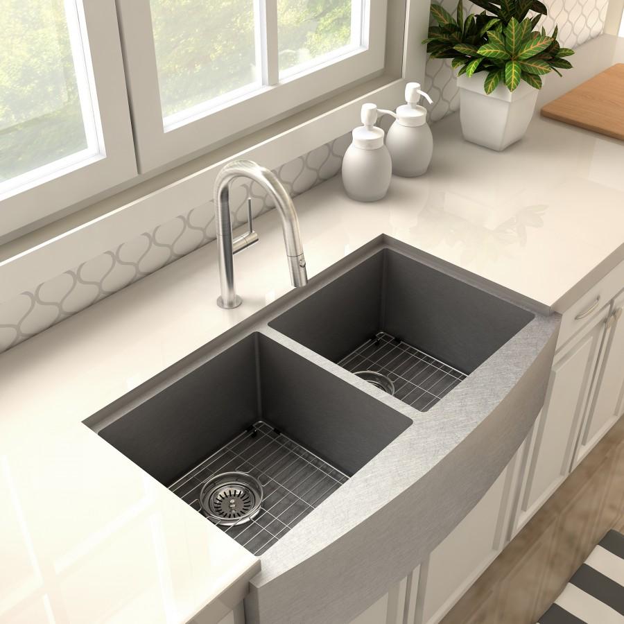 ZLINE Voltaire Kitchen Faucet, Brushed Nickel, VLT-KF-BN