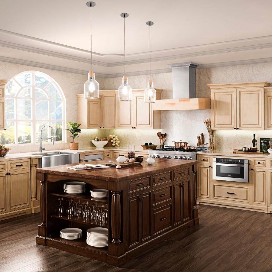 ZLINE 36" Remote Blower Wooden Wall Range Hood, 681M-RS-36-400