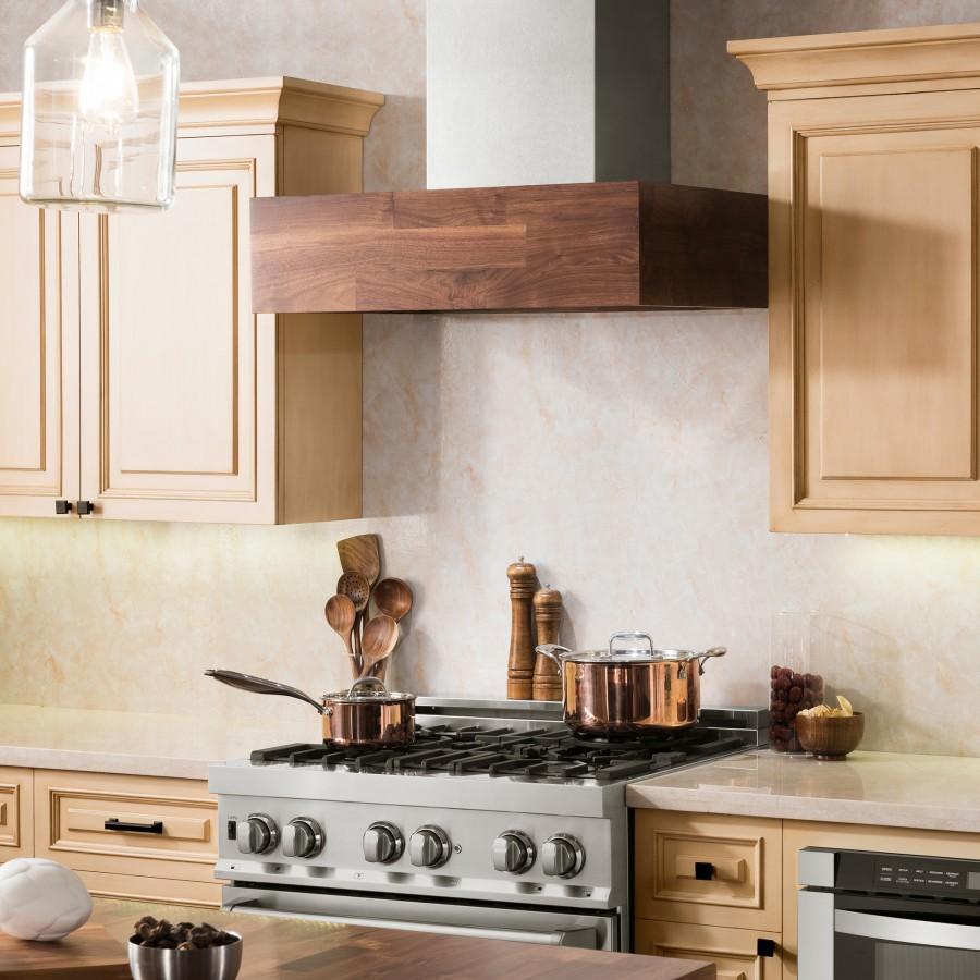 ZLINE 48" Remote Blower Wooden Wall Range Hood, 681W-RD-48